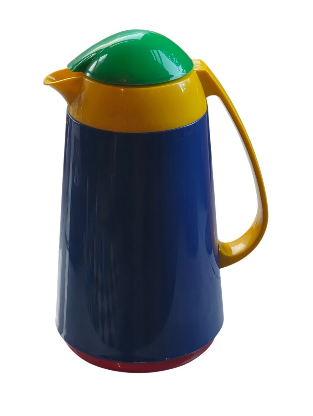 Vintage 1980s Colorblock Memphis Style Thermos Carafe